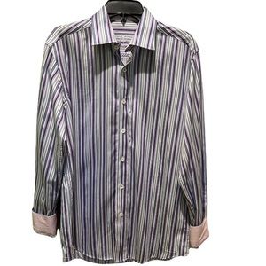 Bugatchi long sleeve dress shirt mens L